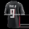Mens Nike Michael Penix Jr Black Atlanta Falcons Player Game Jersey