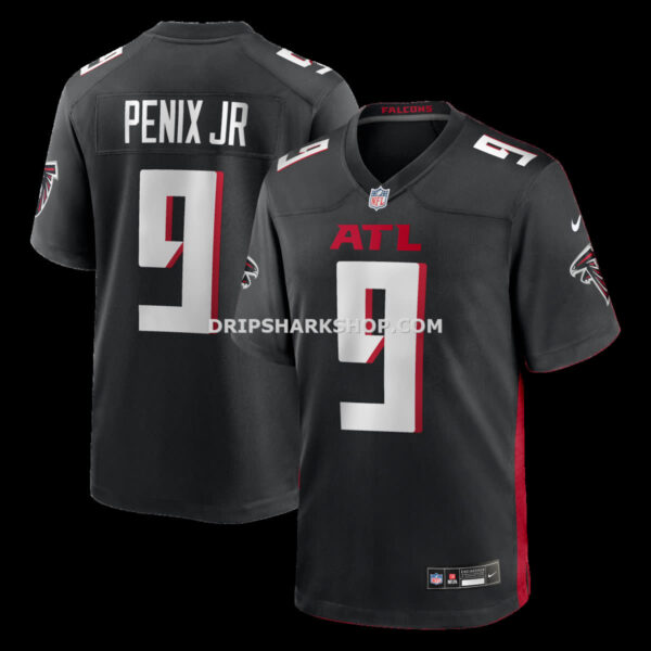 Mens Nike Michael Penix Jr Black Atlanta Falcons Player Game Jersey