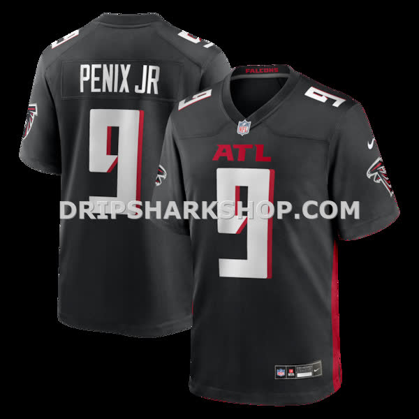 Mens Nike Michael Penix Jr Black Atlanta Falcons Player Game Jersey