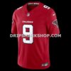 Mens Nike Michael Penix Jr Red Atlanta Falcons Vapor Fuse Sewn Down Limited Jersey