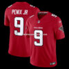 Mens Nike Michael Penix Jr Red Atlanta Falcons Vapor Fuse Sewn Down Limited Jersey
