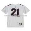 Mens Mitchell And Ness Deion Sanders White Atlanta Falcons 1991 Authentic Throwback Retired Player Jersey