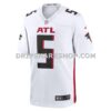 NFL02d9f7G01-a02f51 Mens Nike Drake London White Atlanta Falcons Away Game Player Jersey Pi5172000