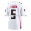 NFL02d9f7G02-b7ed75 Mens Nike Drake London White Atlanta Falcons Away Game Player Jersey Pi5172000