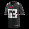 NFL02df2dG01-9d4922 Mens Nike Chris Lindstrom Black Atlanta Falcons Game Jersey