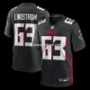 NFL02df2dG06-f57612 Mens Nike Chris Lindstrom Black Atlanta Falcons Game Jersey