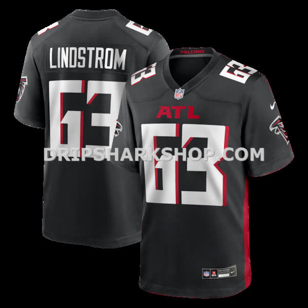 Mens Nike Chris Lindstrom Black Atlanta Falcons Game Jersey