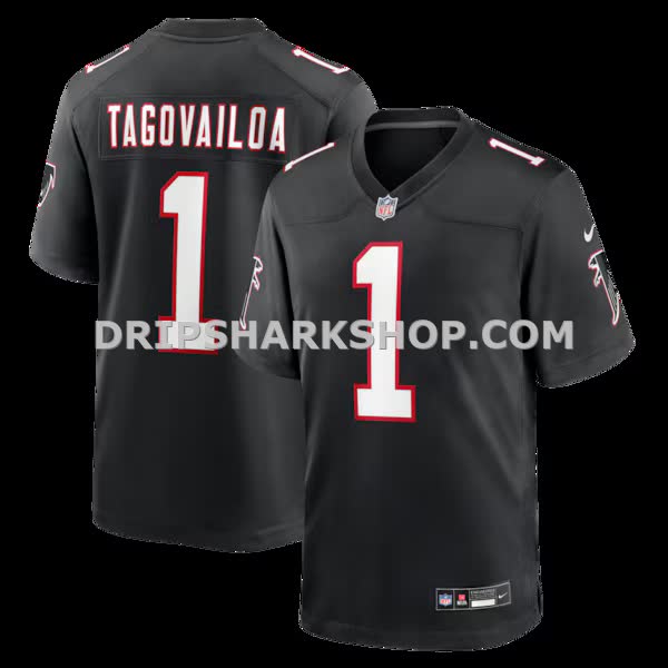Mens Nike Tua Tagovailoa Black Atlanta Falcons Alternate Game Jersey