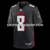Mens Nike Kyle Pitts Sr Black Atlanta Falcons Team Game Jersey