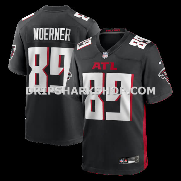 Mens Nike Charlie Woerner Black Atlanta Falcons Game Jersey