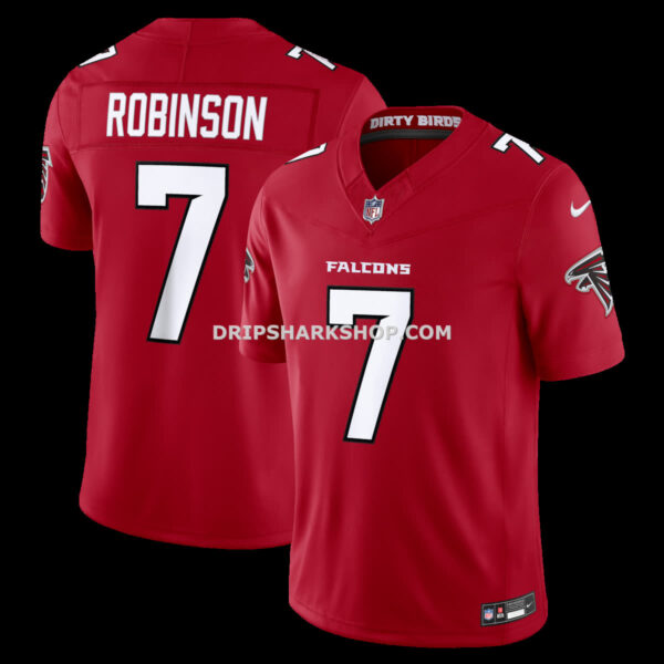Mens Nike Bijan Robinson Red Atlanta Falcons Vapor Fuse Sewn Down Limited Jersey