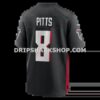 Mens Nike Kyle Pitts Black Atlanta Falcons Game Jersey