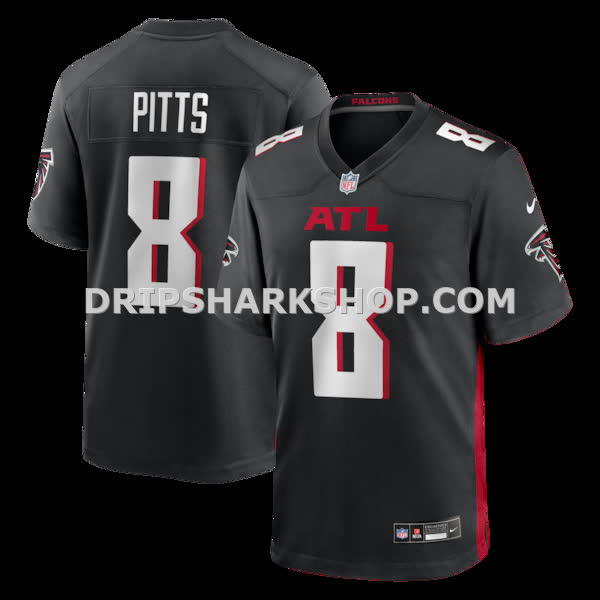 Mens Nike Kyle Pitts Black Atlanta Falcons Game Jersey