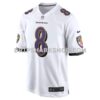 Mens Nike Lamar Jackson White Baltimore Ravens Game Jersey Pi4555000