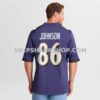 Mens Nike Cornelius Johnson Purple Baltimore Ravens Team Game Jersey