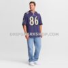 Mens Nike Cornelius Johnson Purple Baltimore Ravens Team Game Jersey