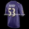 Mens Nike Kyle Van Noy Purple Baltimore Ravens Team Game Jersey