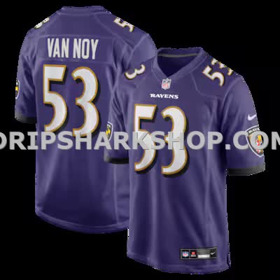 Mens Nike Kyle Van Noy Purple Baltimore Ravens Team Game Jersey
