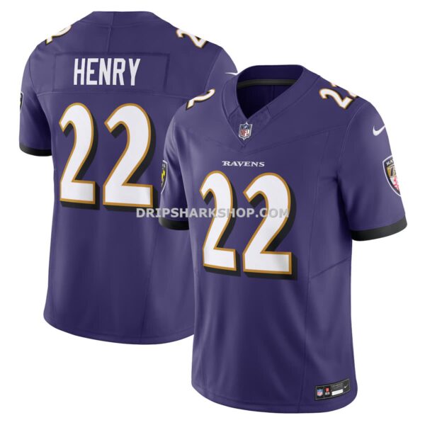 Mens Nike Derrick Henry Purple Baltimore Ravens Vapor Fuse Limited Jersey