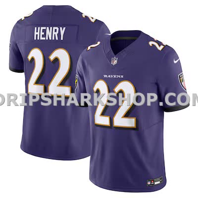 Mens Nike Derrick Henry Purple Baltimore Ravens Vapor Fuse Limited Jersey