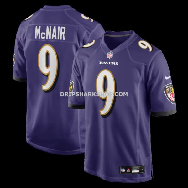 Mens Nike Steve Mcnair Purple Baltimore Ravens Game Retired Player Jersey