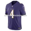Mens Nike Zay Flowers Purple Baltimore Ravens Vapor Fuse Limited Jersey