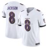 Mens Nike Lamar Jackson White Baltimore Ravens Vapor Fuse Limited Jersey