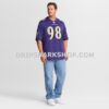 Mens Nike Travis Jones Purple Baltimore Ravens Player Game Jersey