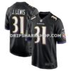NFL03709aM01-69efda Mens Nike Jamal Lewis Black Baltimore Ravens Retired Player Alternate Game Jersey Pi4268000