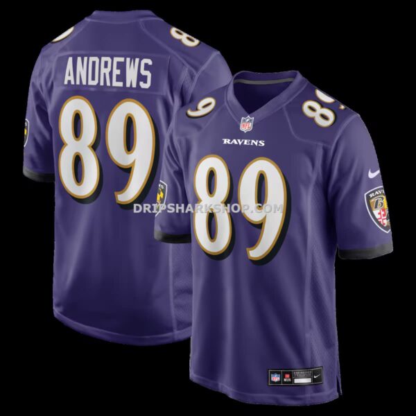 Mens Nike Mark Andrews Purple Baltimore Ravens Game Jersey