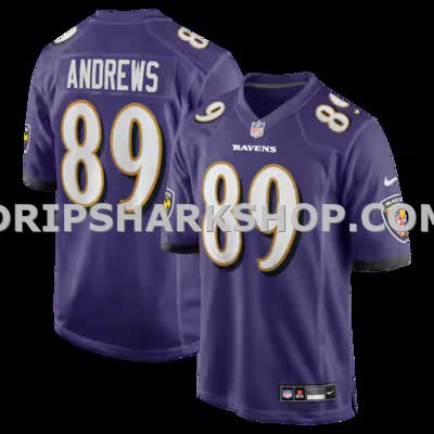 Mens Nike Mark Andrews Purple Baltimore Ravens Game Jersey