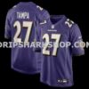 NFL037150M01-3440ca Mens Nike Tj Tampa Purple Baltimore Ravens Team Game Jersey