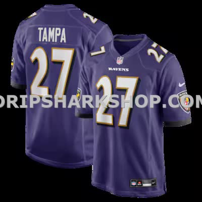 Mens Nike Tj Tampa Purple Baltimore Ravens Team Game Jersey