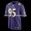 Mens Nike Tavius Robinson Purple Baltimore Ravens Team Game Jersey