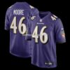 Mens Nike Nick Moore Purple Baltimore Ravens Game Jersey