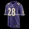 Mens Nike Taven Bryan Purple Baltimore Ravens Team Game Jersey
