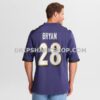 Mens Nike Taven Bryan Purple Baltimore Ravens Team Game Jersey
