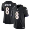 Mens Nike Lamar Jackson Black Baltimore Ravens Vapor Fuse Limited Jersey