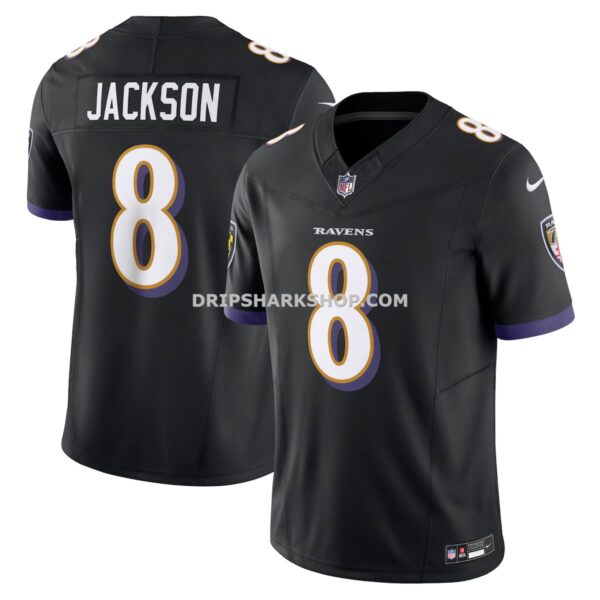 Mens Nike Lamar Jackson Black Baltimore Ravens Vapor Fuse Limited Jersey