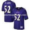 NFL038b32M01-e22e87 Mens Mitchell And Ness Ray Lewis Purple Baltimore Ravens Big And Tall 2000 Retired Player Replica Jersey Pi3300000