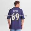 Mens Nike Josh Tupou Purple Baltimore Ravens Team Game Jersey