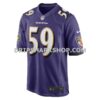 Mens Nike Daelin Hayes Purple Baltimore Ravens Game Jersey Pi4445000