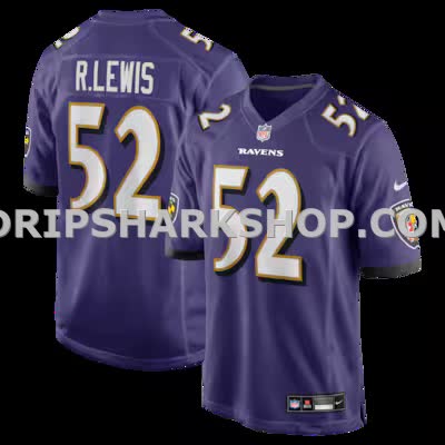 Mens Nike Ray Lewis Purple Baltimore Ravens Retired Player Jersey