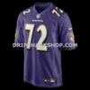 Mens Nike Andrew Vorhees Purple Baltimore Ravens Team Game Jersey