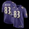 Mens Nike Lajohntay Wester Purple Baltimore Ravens Team Game Jersey