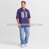 Mens Nike Lajohntay Wester Purple Baltimore Ravens Team Game Jersey