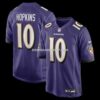 Mens Nike Deandre Hopkins Purple Baltimore Ravens Team Game Jersey