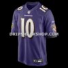 Mens Nike Deandre Hopkins Purple Baltimore Ravens Team Game Jersey