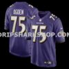 Mens Nike Jonathan Ogden Purple Baltimore Ravens Game Retired Player Jersey