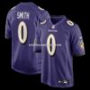NFL03cf80G04-a68b45 Mens Nike Roquan Smith Purple Baltimore Ravens Team Game Jersey